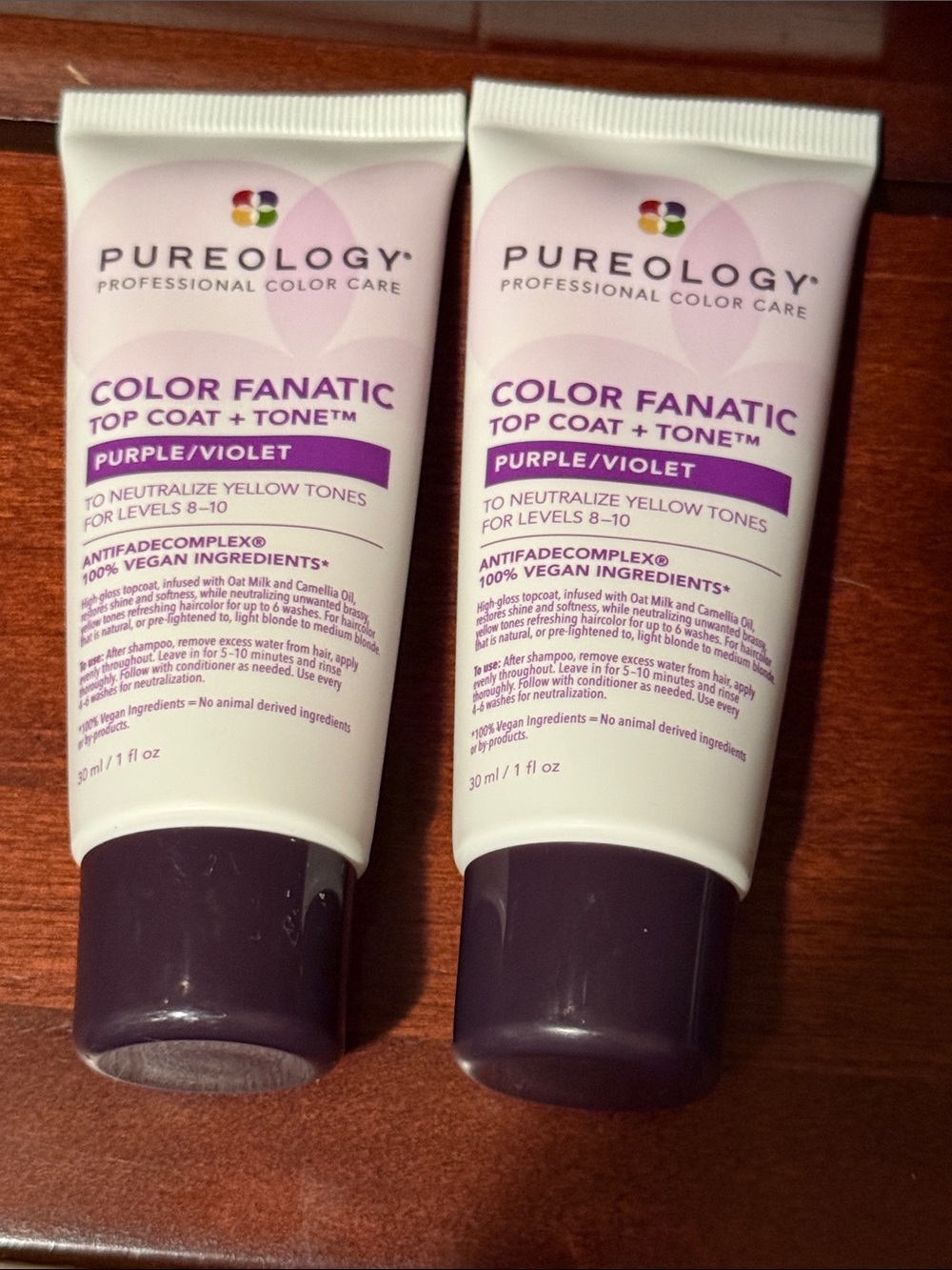 2 NEW Pureology color fanatic purple top coat travel‎ hair care